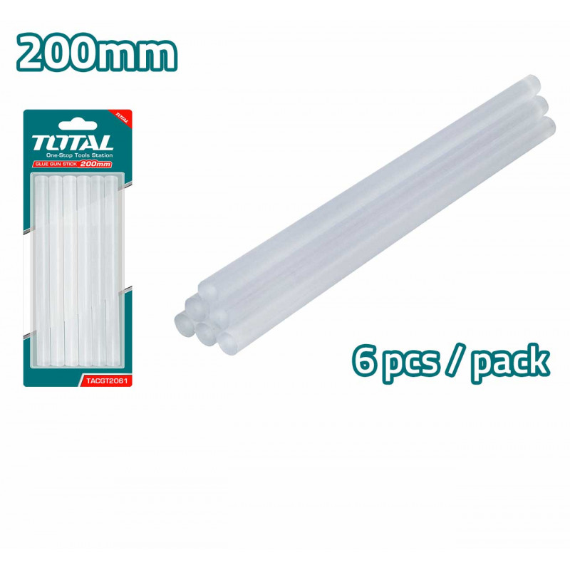 TOTAL Gun Glue Stick 11.2mm  ( 6pcs/pack ) TACGT2061
