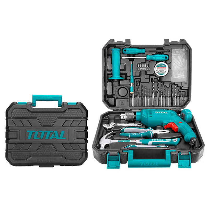 TOTAL 115 Pcs Tools Set Household Tool kit Model: THKTHP1152 