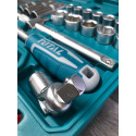 TOTAL 20pcs 1/2" Drive Socket Set | 72-Tooth Ratchet | 50BV30 Cr-V Steel | Model: THT121201