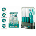 TOTAL 9Pcs Interchangeable Screwdriver Set Model: THT250906