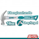 TOTAL Claw hammer Fiberglass Handle ( 8oz | 16oz ) Model: THTS7308 | THT73166