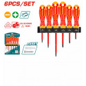 TOTAL 6Pcs Insulated Screwdriver Set THTIS566