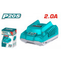 TOTAL TFCLI2001 P20S Fast Intelligent Battery Charger – 20V for TOTAL 2.0Ah & 4.0Ah Batteries