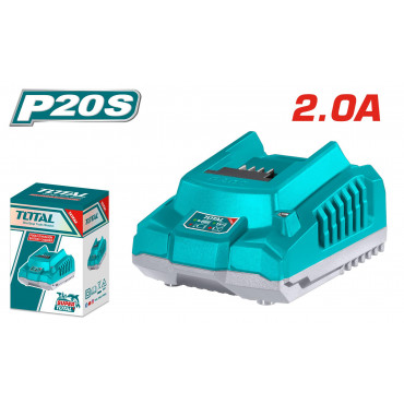 TOTAL TFCLI2001 P20S Fast Intelligent Battery Charger – 20V for TOTAL 2.0Ah & 4.0Ah Batteries