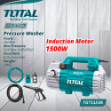 TOTAL TGT11236 High Pressure Washer, 1500W, 100 Bar, Car Washer, Copper wire induction motor; Model: TGT11236 