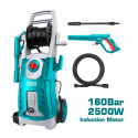TOTAL TGT11246 High Pressure Washer – 160Bar (2320 PSI), 2500W, Copper wire induction motor powerful car washer