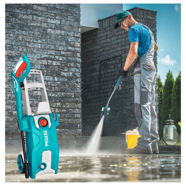 TOTAL TGT11376 High Pressure Washer – 160Bar (2320 PSI), 2000W, Powerful Car Washer