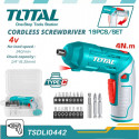 Total 4V Lithium-Ion Cordless Screwdriver TSDLI0442