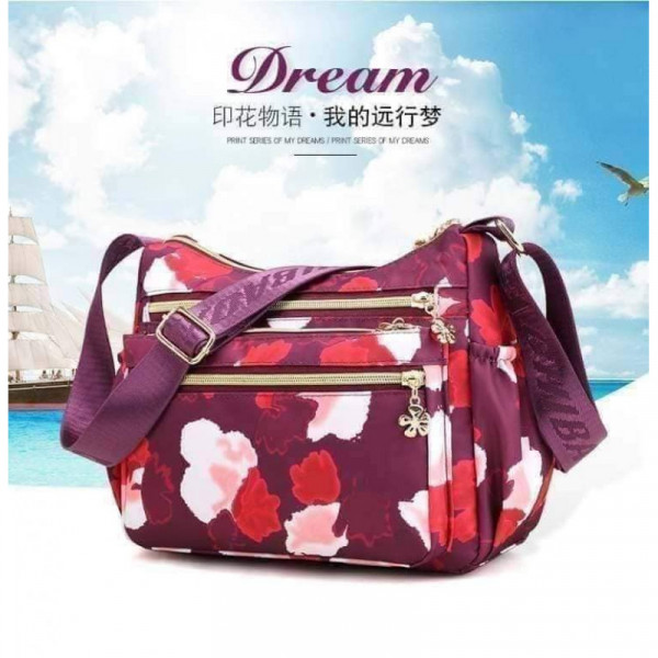 women korean crossbody bag ( red)