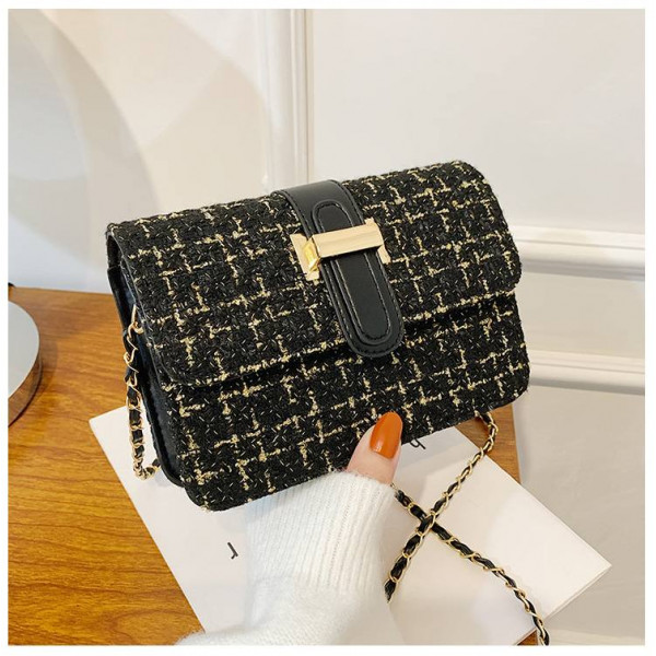 Shoulder Messenger Bag (Black)