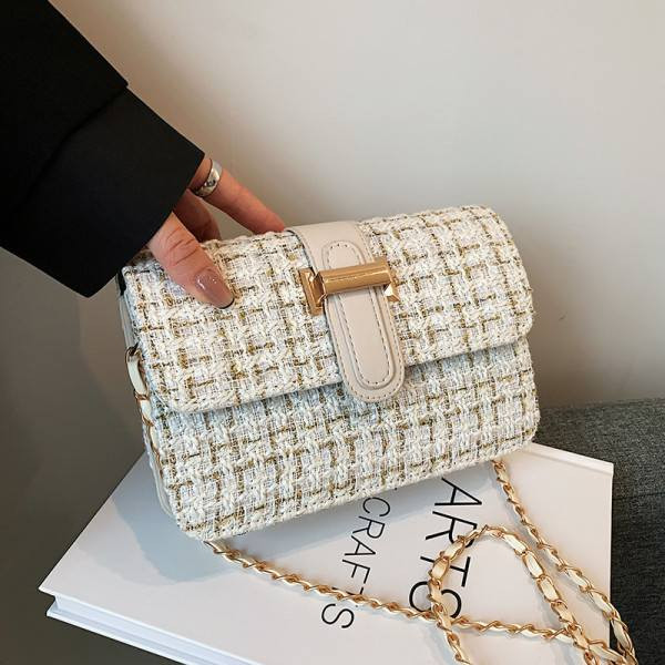 Shoulder Messenger Bag (White)