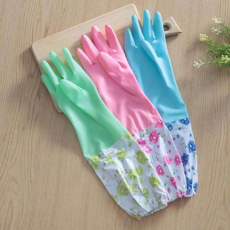 (২ জোড়া ) Long Silicon Hand Gloves(Origina china )