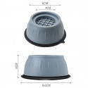 (4 Pcs Set) Anti-Vibration Feet Pads Washing Machine Rubber