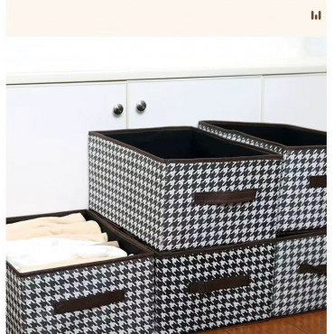 New Printed Cloth Storage Box ( 5 Pcs )