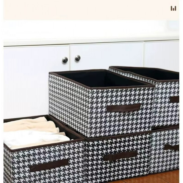 New Printed Cloth Storage Box ( 5 Pcs )