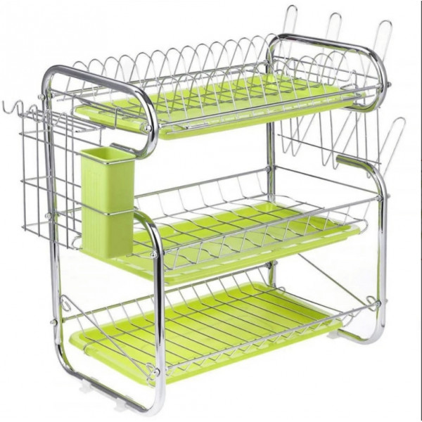 3 Layer Kitchen Rack ( Green )