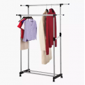Double Pole Clothing Rack