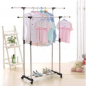 Double Pole Clothing Rack 