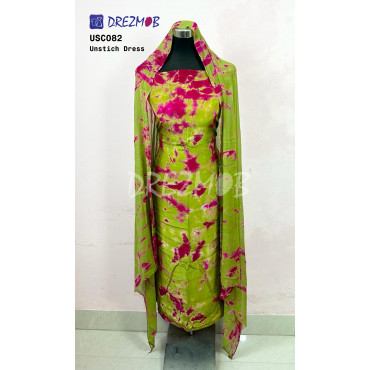 Unstitched Silk 2 Pcs USC82 (Tie-Dye) 