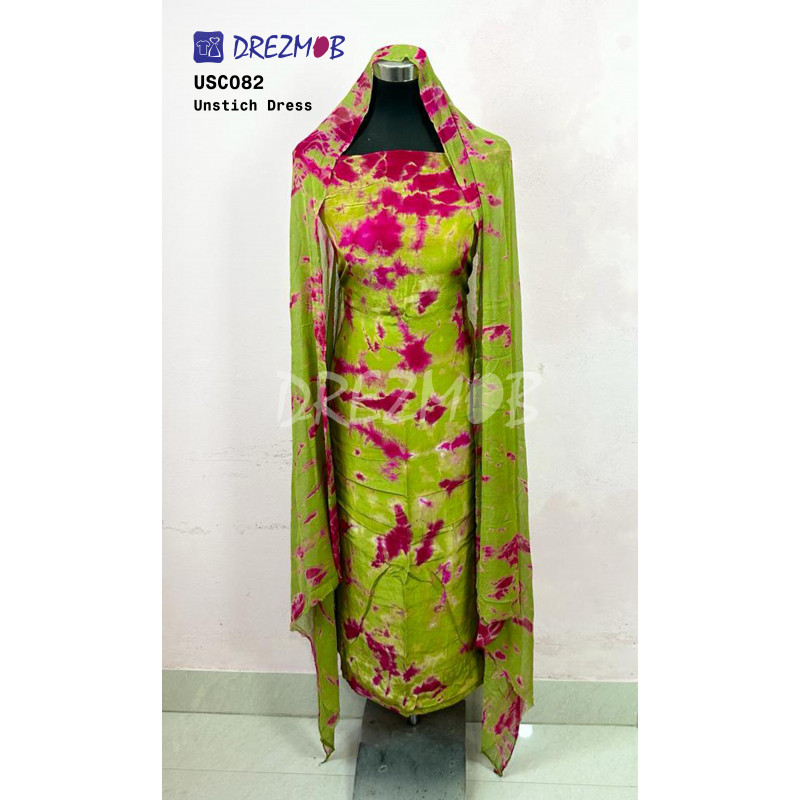 Unstitched Silk 2 Pcs USC82 (Tie-Dye) 