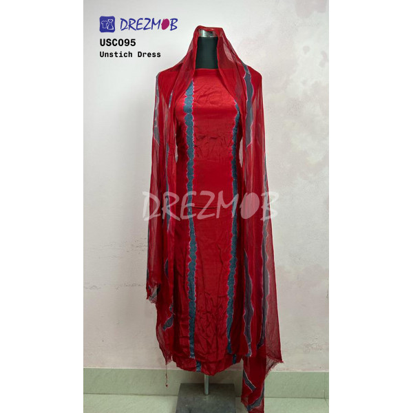 Unstitched Silk 2 Pcs USC95 (Tie-Dye) 