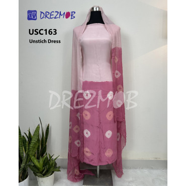 Unstitched Silk 2 Pcs USC163 (Tie-Dye) 