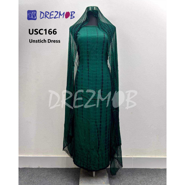 Unstitched Silk 2 Pcs USC166 (Tie-Dye) 