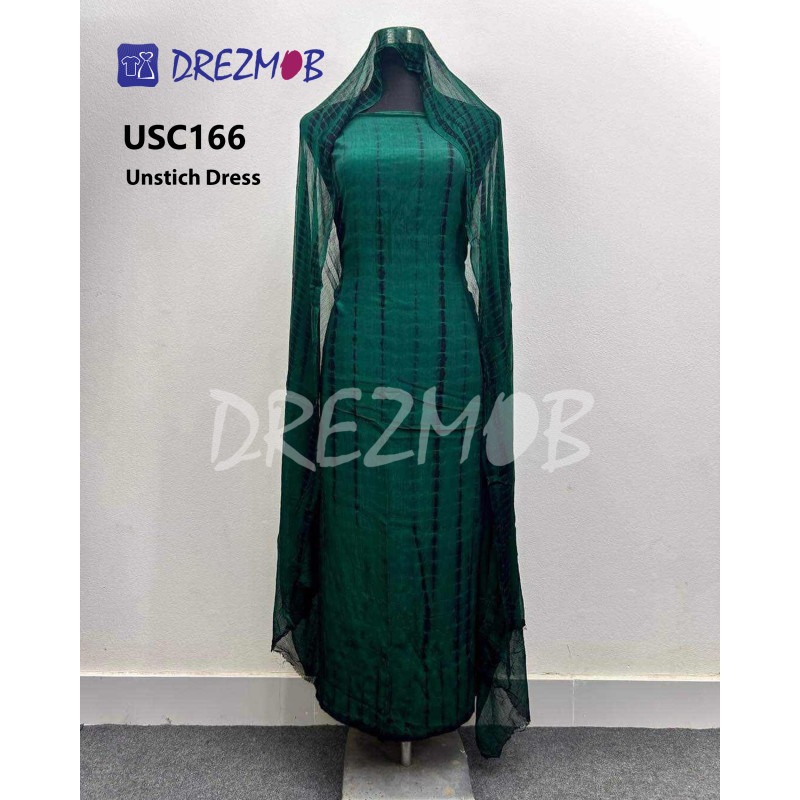 Unstitched Silk 2 Pcs USC166 (Tie-Dye) 