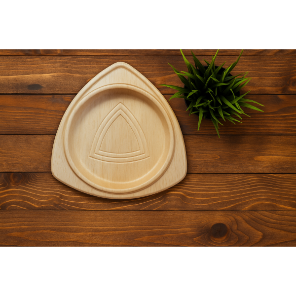 8 Inch Snacks Triangle Plate -  - 6 Pcs 