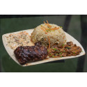 9 Inch Quad Square Plate- 6 Pcs