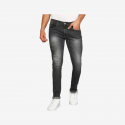 Men Slim Mid Rise Grey Jeans