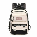 Academy Style Waterproof School Book Bag (Black)