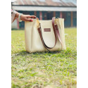 Signature Classic shoulder women's tote bags ( Cream) 