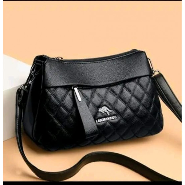 New Crossbody vintage bag  (Black)