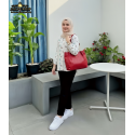 Signature Classic shoulder women's tote bags ( Meroon) 