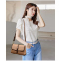 Genuine Soft Leather Handbag ( Badami)
