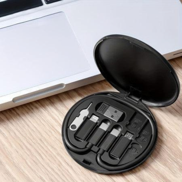 5-in-1 Fast Charging Data Cable Storage Box