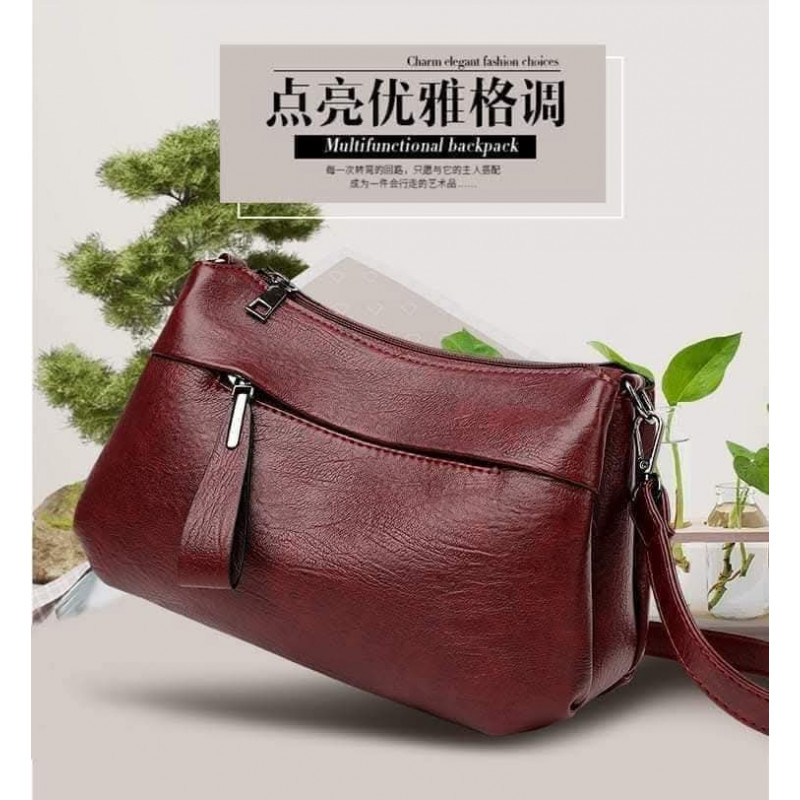 Vintage bag (maroon)