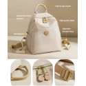  2025 New Hot Women's Backpacks Designer High Quality Soft Nylon Simple Fashion Bag(White)