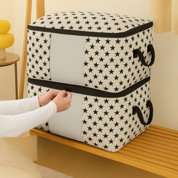 Beautiful Star print Quilt Storage Bag (2 pics  )