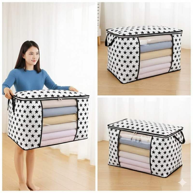 Beautiful  Star Print Quilt Storage Bag (3 pics  )
