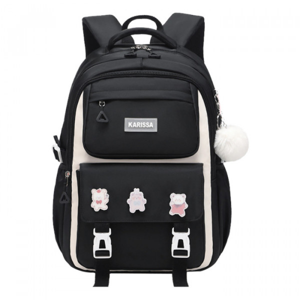 Waterproof School  Bag (black)