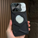 Fashion Logo Hole Magnetic Case for iPhone With Lens Protection Flip Stand Magsafe Silicone Soft Cover
