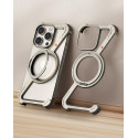 Z Shaped Metal Magsafe Bumper Case with Stand for iPhone