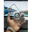 Luxury Ultra Thin Frameless Magnetic Clear Plating Case for Samsung S22 S23 S24 S25 Ultra