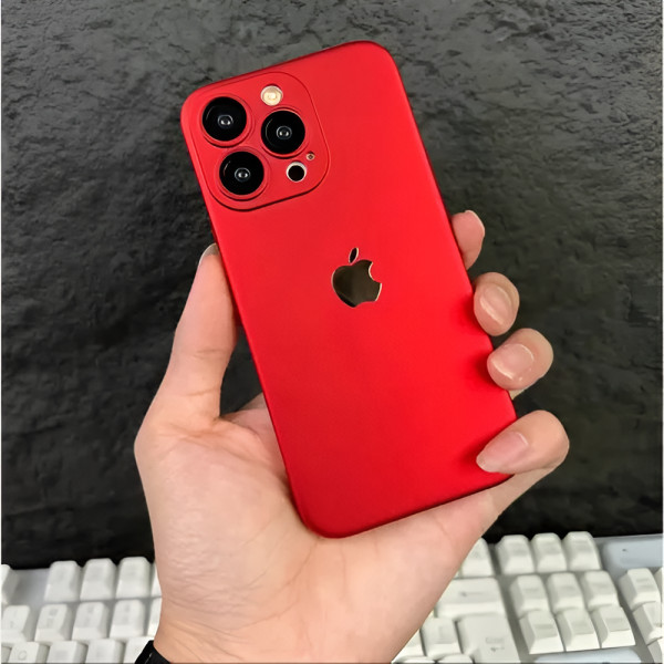 Luxury Hard PC Matte Case for iPhone With Lens Protection