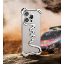 Oatsbasf Metal Phone Case for iPhone 14 15 16 Pro & Pro Max Bazel-Less Phone Protective Cover Air Cusion Anti-Drop Bumper Slim Case