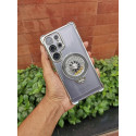Luxury Clear Rotating Gyro Magnetic Stand Case For Samsung