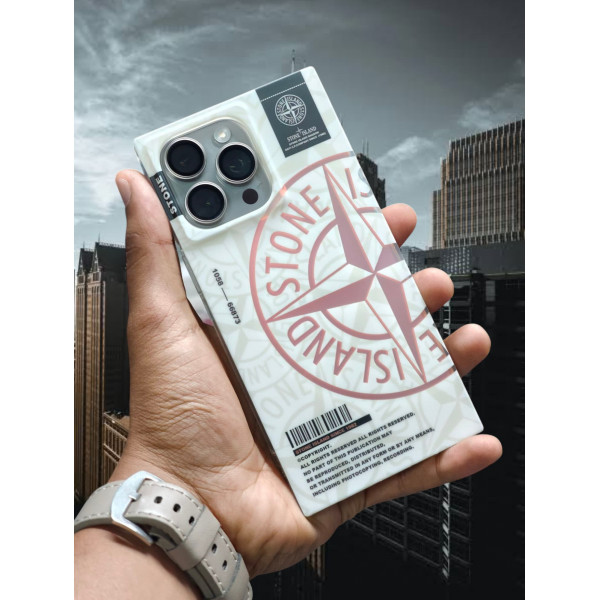 Fashion Laser Square Phone Case For iPhone