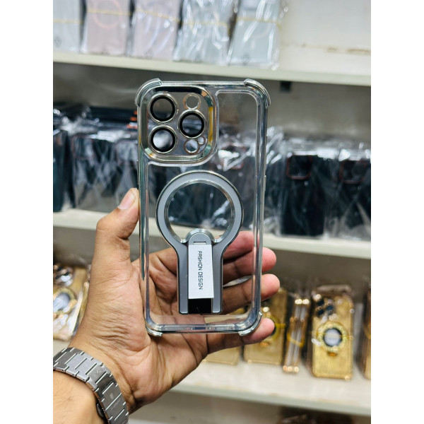 Premium Fashion Design Case for iPhone 360 Rotatable Aluminum Phone Stand Grip Phone Case